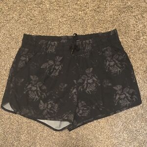 Floral Black Women's Shorts